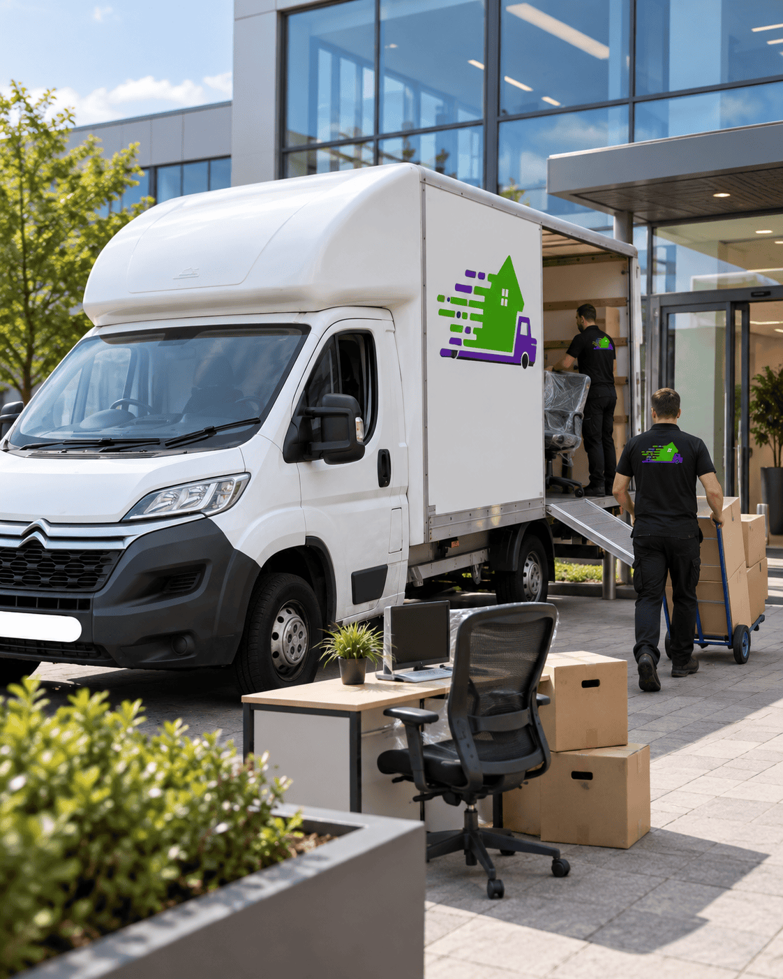 Office removals and commercial relocation service by JCT 20 Removals in Manchester