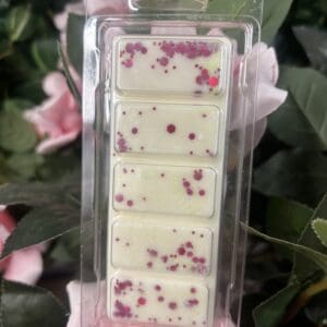 Coco Bella Melts cream wax melt snap bar with pink glitter