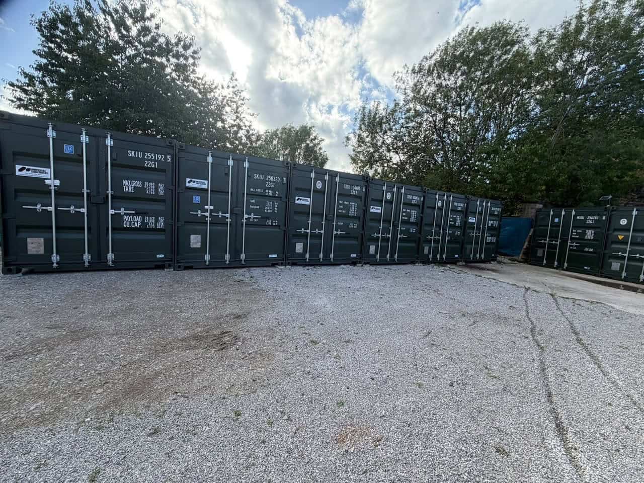 Swift Secure Self Storage containers at their Salford storage yard